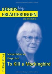 book Erläuterungen Zu Harper Lee, to Kill a Mockingbird