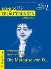 book Erläuterungen Zu Heinrich Von Kleist: Die Marquise Von O...