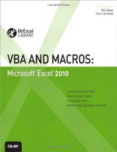 book VBA and Macros: Microsoft Excel 2010