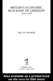 book Britain’s Economic Blockade of Germany, 1914-1919