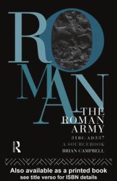 book The Roman Army, 31 BC - AD 337: A Sourcebook