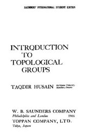 book Introduction to topological groups