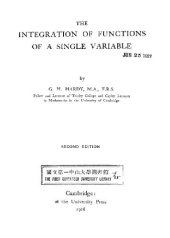 book Integration of functions of single variable