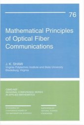 book Mathematical principles of optical fiber communications