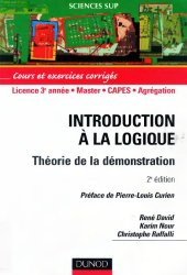 book Introduction à la logique : Théorie de la démonstration - Cours et exercices corrigés