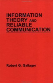 book Information theory and reliable communication