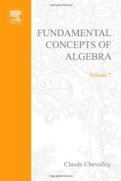 book Fundamental concepts of algebra