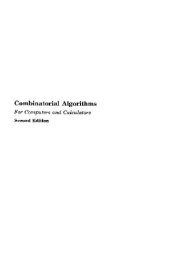 book Combinatorial algorithms for computers and calculators