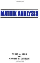 book Matrix analysis