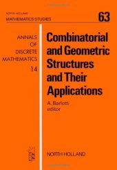 book Combinatorial and geometric structures and their applications