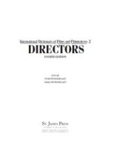 book International Dictionary of Films and Filmmakers. Volume 2. Directors