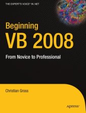 book Beginning VB 2008 From Novice to Professional