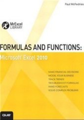 book Formulas and Functions: Microsoft Excel 2010