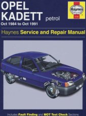 book Opel Kadett oct 1984 to oct 1991, petrol. Haynes Service and Repair Manual.