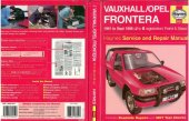 book Vauxhall Opel Frontera 1991 to 1998 (J to S registration), petrol diesel. Haynes Service and Repair Manual.