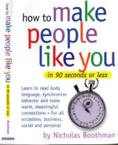 book How to make people like you in 90 seconds or less