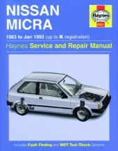 book Nissan Micra K10 1983 to 1993 988cc, 1235cc.Owners Workshop Manual.