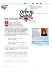 book The Sims 3: World Adventures: Prima Official Game Guide (Prima Official Game Guides)