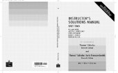 book Instructor's solution manual to Thomas' Calculus, parts 1 and 2