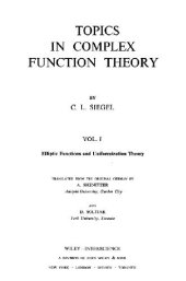 book Topics in Complex Function Theory, Vol. 1: Elliptic Functions and Uniformization Theory 