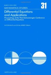 book Differential equations and applications: proceedings of the Third Scheveningen Conference on Differential Equations, the Netherlands, August 29-September 2, 1977