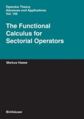 book The functional calculus for sectorial operators