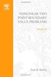 book Nonlinear Two Point Boundary Value Problems