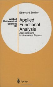 book Applied functional analysis: applications to mathematical physics