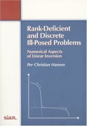book Rank-deficient and discrete ill-posed problems: numerical aspects of linear inversion