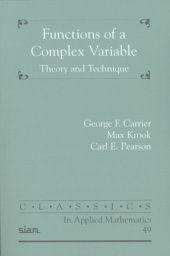 book Functions of a complex variable: Theory and technique