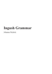 book Ingush Grammar