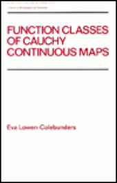 book Function classes of Cauchy continuous maps