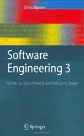 book Software Engineering 3: Domains, Requirements, and Software Design