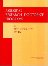 book Assessing research-doctorate programs: a methodology study  