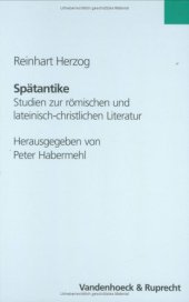 book Spätantike: Studien zur römischen und lateinisch-christlichen Literatur