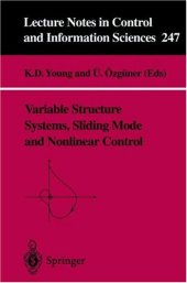 book Variable structure systems, sliding mode and nonlinear control  