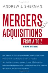 book Mergers and Acquisitions from A to Z  