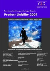 book The International Comparative Legal Guide to Product Liability 2009 (The International Comparative Legal Guide Series)  