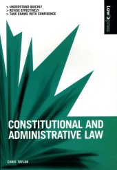 book Constitutional & Administrative Law (Law Express)  