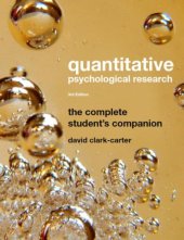 book Quantitative Psychological Research: The Complete Student's Companion  