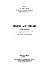 book Historia da Shoah (Holocausto) (Galician Edition)  