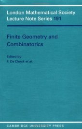 book Finite Geometry and Combinatorics