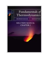 book Fundamentals of Thermodynamics 7th Edition Solution Manual  