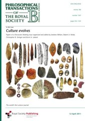 book Culture Evolves (Philosophical Transactions of the Royal Society series B)  issue 1567