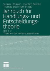 book Jahrbuch für Handlungs- und Entscheidungstheorie, Band 5: Theorien der Verfassungsreform