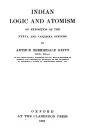 book Indian logic and atomism: an exposition of the Nyāya and Vaiçeṣika systems  