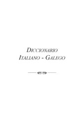 book Diccionario italiano-galego  