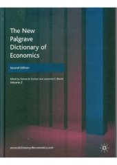 book The New Palgrave Dictionary of Economics, Second Edition: Volume 2  