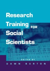 book Research Training for Social Scientists: A Handbook for Postgraduate Researchers  