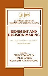 book Judgment and Decision Making: An Interdisciplinary Reader (Cambridge Series on Judgment and Decision Making)  